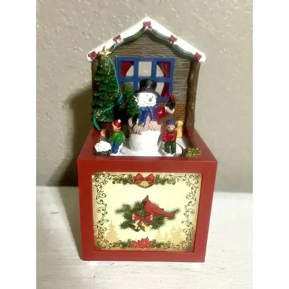 Nature's Mark Animated Christmas LED Lighted/Musical Santa and rotating skaters - Picture 1 of 6